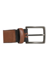 Johnston & Murphy Men's XC4 Perfed Edge Belt - Tan Leather