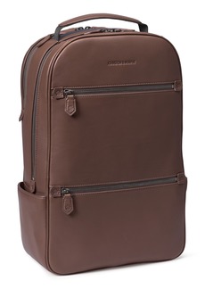 Johnston & Murphy Richmond Leather Backpack in Brown Napa at Nordstrom Rack