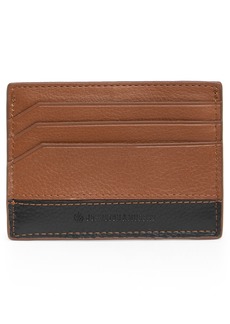 Johnston & Murphy Two-Tone Weekend Leather Cardholder in Tan/Black at Nordstrom Rack