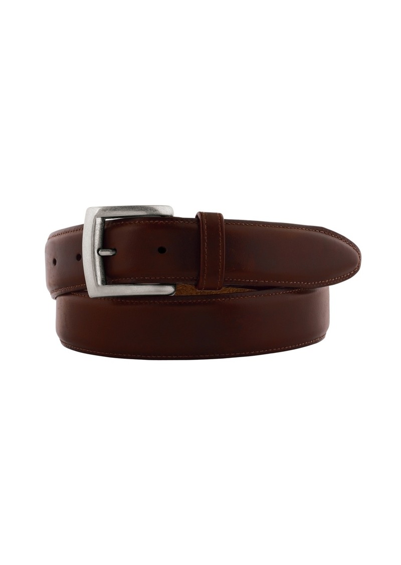 Johnston & Murphy Waxed Leather Belt - Brown