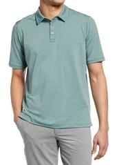 Johnston & Murphy XC4 Stripe Performance Polo in Green/Gray at Nordstrom