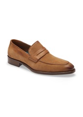 Johnston & Murphy Linford Apron Toe Loafer in Tan Suede at Nordstrom