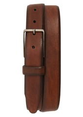 Johnston & Murphy Mini Embossed Leather Belt in Brown at Nordstrom