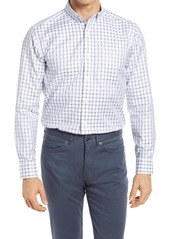 Men's Johnston & Murphy Windowpane Button-Up Shirt