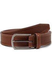 Johnston & Murphy Perfed Leather Belt