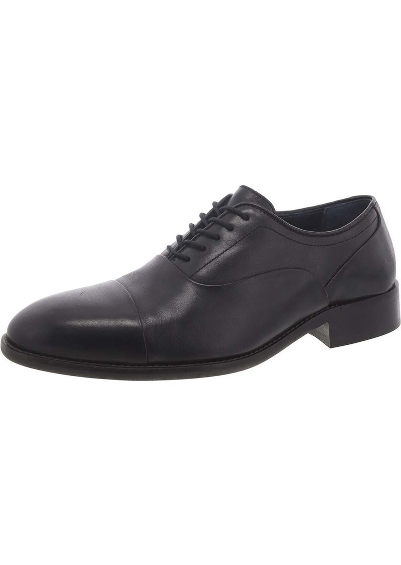 Johnston & Murphy Stockton Mens Leather Cap Toe Oxfords