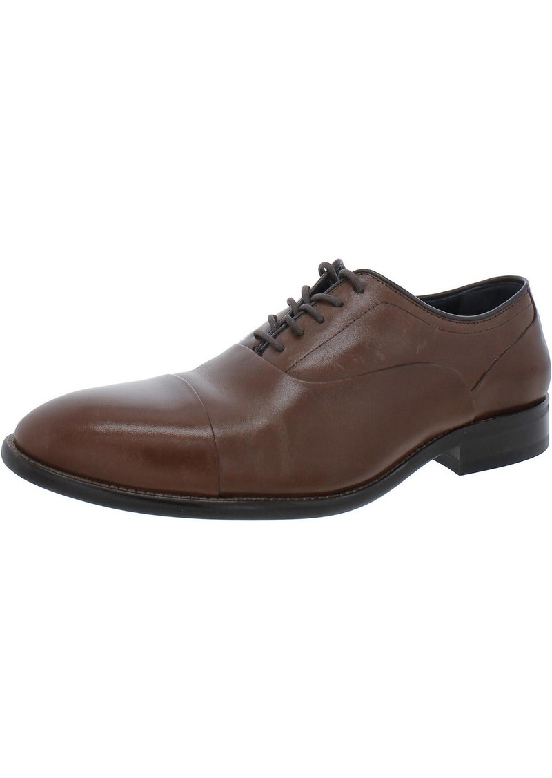 Johnston & Murphy Stockton Mens Leather Lace-Up Oxfords