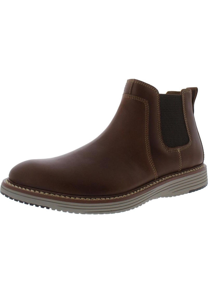 Johnston & Murphy Upton Mens Faux Leather Slip On Chelsea Boots