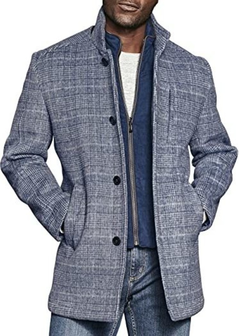 Johnston & Murphy Wool Car Coat with Bib