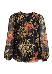 Joie Albany Floral Silk Blouse