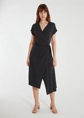 Joie Anjula Asymmetrical Midi Wrap Dress - S - Also in: XS