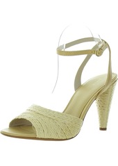 Joie Calan Womens Leather Raffia Heels