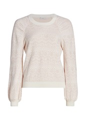 Joie Dulcia Laurel Lace Textured Sweater