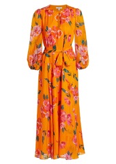 Joie Emarie Floral Print Silk Maxi Dress