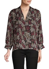 Joie Floral High-Low Blouse