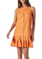 Joie Hayden Cotton Mini Dress In Amber Glow