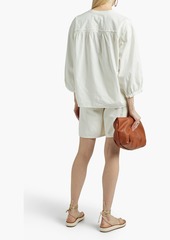 Joie - Barrian gathered cotton-poplin blouse - White - XXS