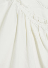 Joie - Barrian gathered cotton-poplin blouse - White - XXS