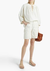 Joie - Barrian gathered cotton-poplin blouse - White - XXS