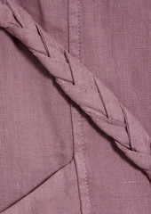Joie - Colin pintucked linen playsuit - Purple - XS
