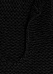Joie - Cutout cotton and linen-blend sweater - Black - L