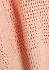 Joie - Friedell crochet-knit cotton sweater - Pink - L