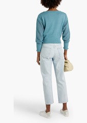 Joie - Josepha crochet-knit cotton sweater - Blue - XS