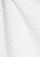 Joie - Lori shirred linen-blend midi dress - White - XS