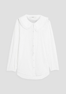 Joie - Crinkled cotton-gauze blouse - White - XS