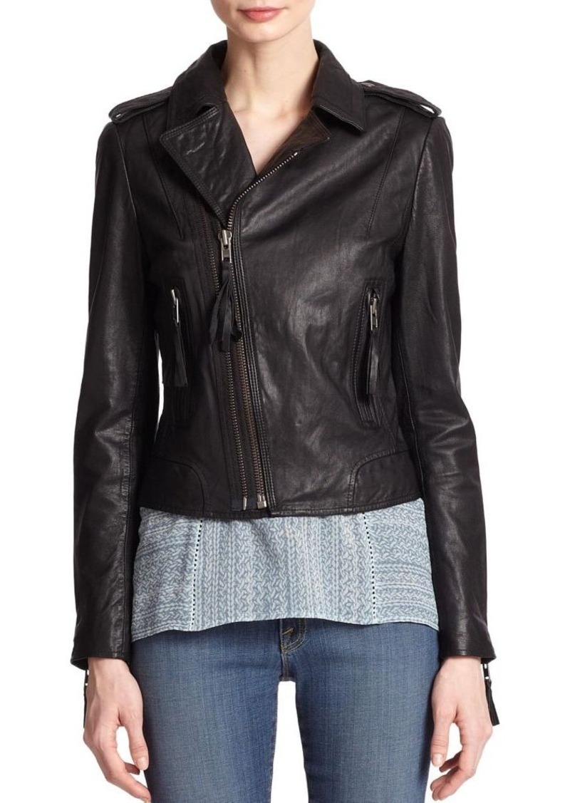 Joie Ailey Leather Jacket | Outerwear