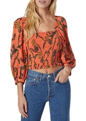 Joie Bension Floral Print Cotton Crop Top in Camilla Multi at Nordstrom