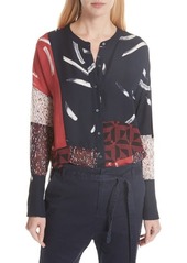 Joie Brunonia Patchwork Blouse in Multi at Nordstrom