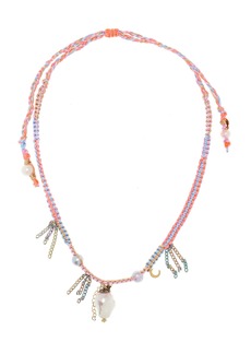 Joie DiGiovanni - Neon Diamond Knotted Silk Multi-Stone Necklace - Multi - OS - Moda Operandi - Gifts For Her