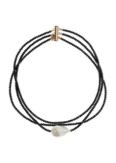 Joie DiGiovanni - Pearl; Spinel Gold-Filled Choker - Black - OS - Moda Operandi - Gifts For Her
