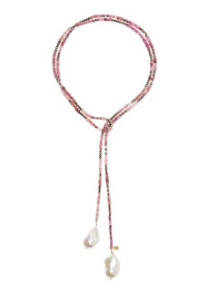 Joie DiGiovanni - Pink Tourmaline Ombre Classic Gemstone Lariat Necklace - Pink - OS - Moda Operandi - Gifts For Her