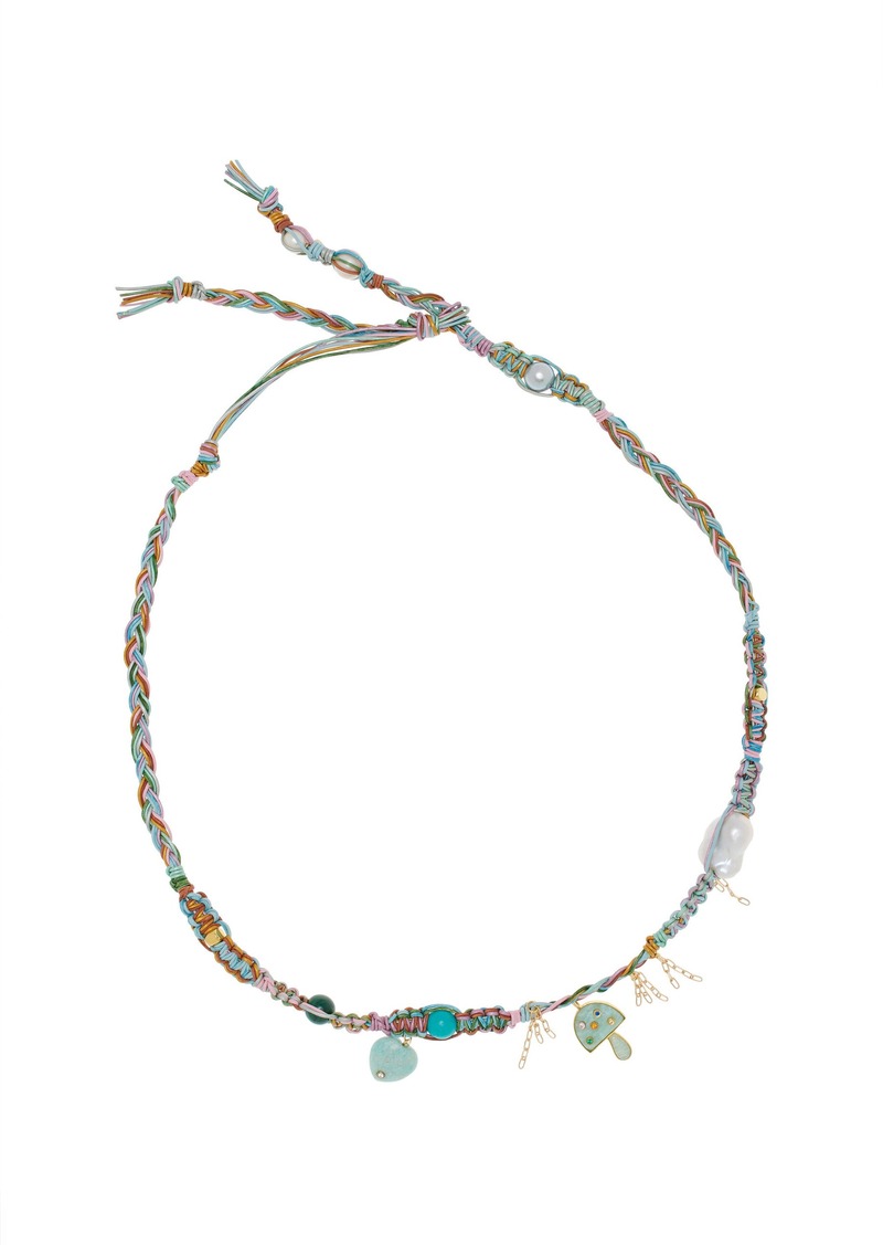 Joie DiGiovanni - Psychadellic Pastel Daydream Leather Rockstar Necklace - Multi - OS - Moda Operandi - Gifts For Her