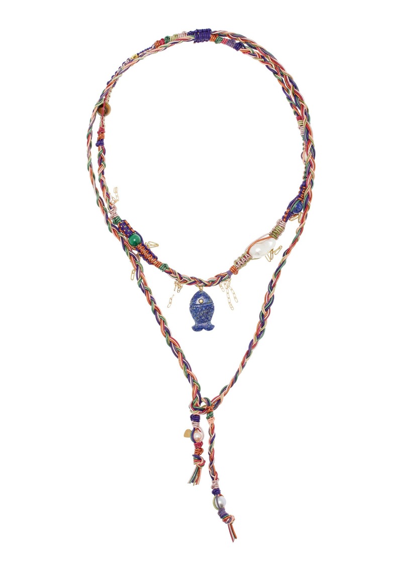 Joie DiGiovanni - Rainbow Rockstar Leather Charm Necklace - Multi - OS - Moda Operandi - Gifts For Her