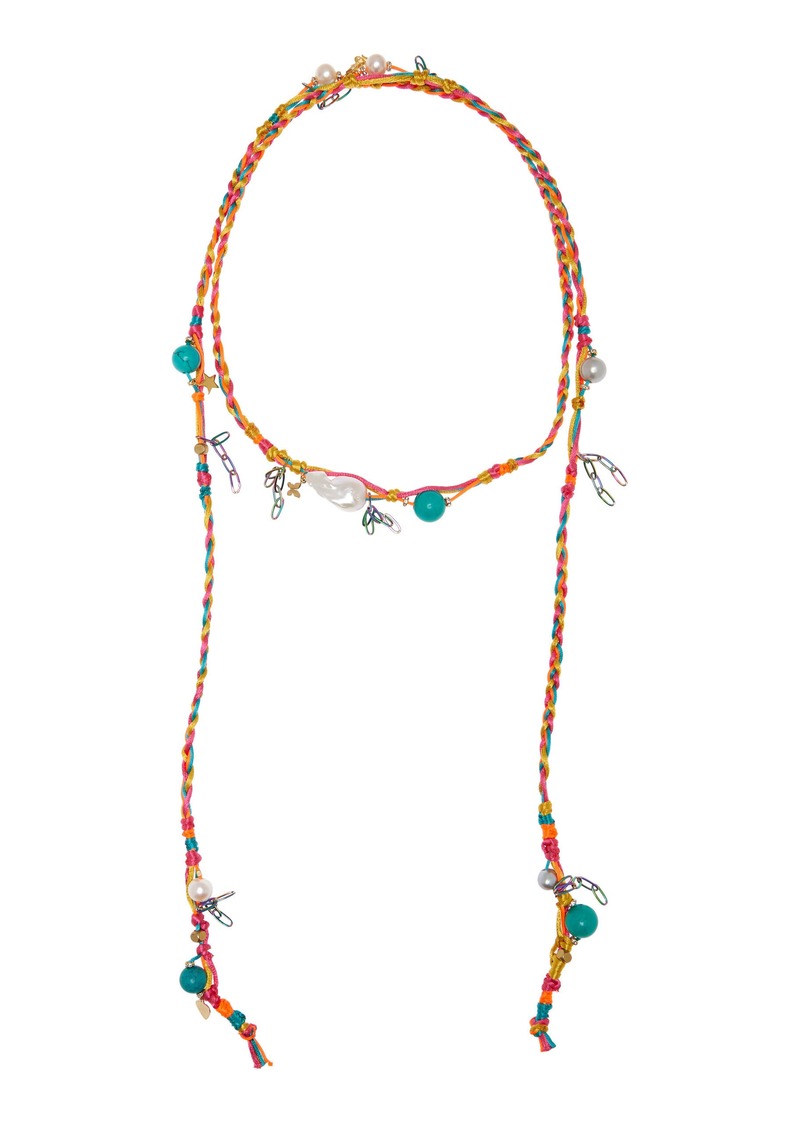 Joie DiGiovanni - Santorini Stainless Steel Multi-Stone Necklace - Multi - OS - Moda Operandi - Gifts For Her