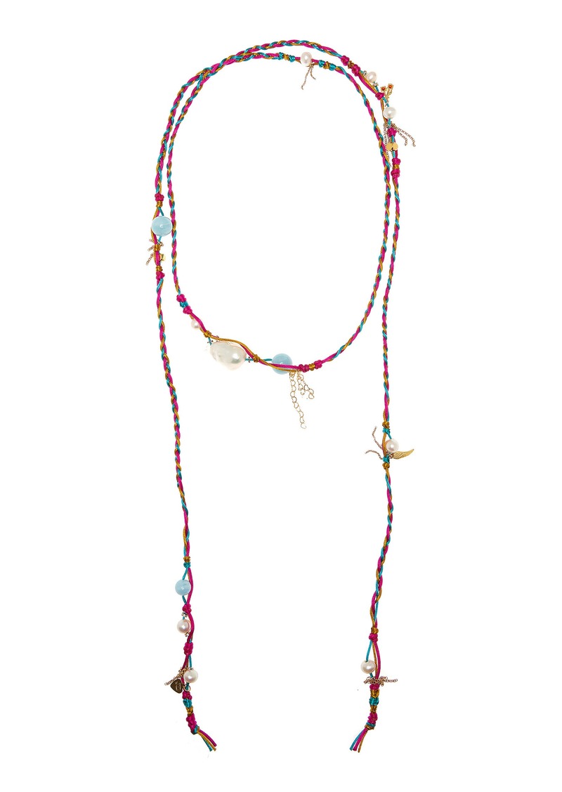 Joie DiGiovanni - Spring Water Stainless Steel Multi-Stone Necklace - Multi - OS - Moda Operandi - Gifts For Her