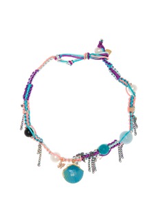 Joie DiGiovanni - Turquoise Stainless Steel Multi-Stone Necklace - Multi - OS - Moda Operandi - Gifts For Her