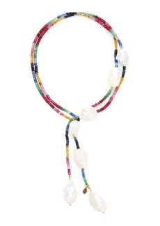 Joie DiGiovanni - Gold-Filled Ruby; Emerald and Sapphire and Pearl Necklace - Multi - OS - Moda Operandi - Gifts For Her