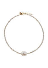 Joie DiGiovanni - Women's Labradorite And Pearl Necklace - Grey - OS - Moda Operandi - Gifts For Her