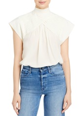 Joie Edesse Pleated Silk Blouse