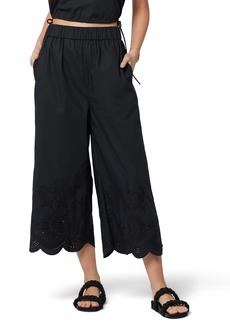 Joie Florence Crop Wide Leg Pants in Caviar at Nordstrom Rack