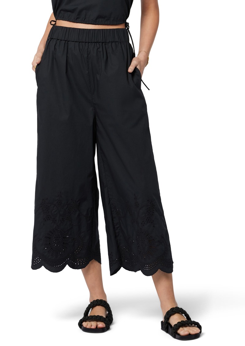 Joie Florence Crop Wide Leg Pants in Caviar at Nordstrom Rack