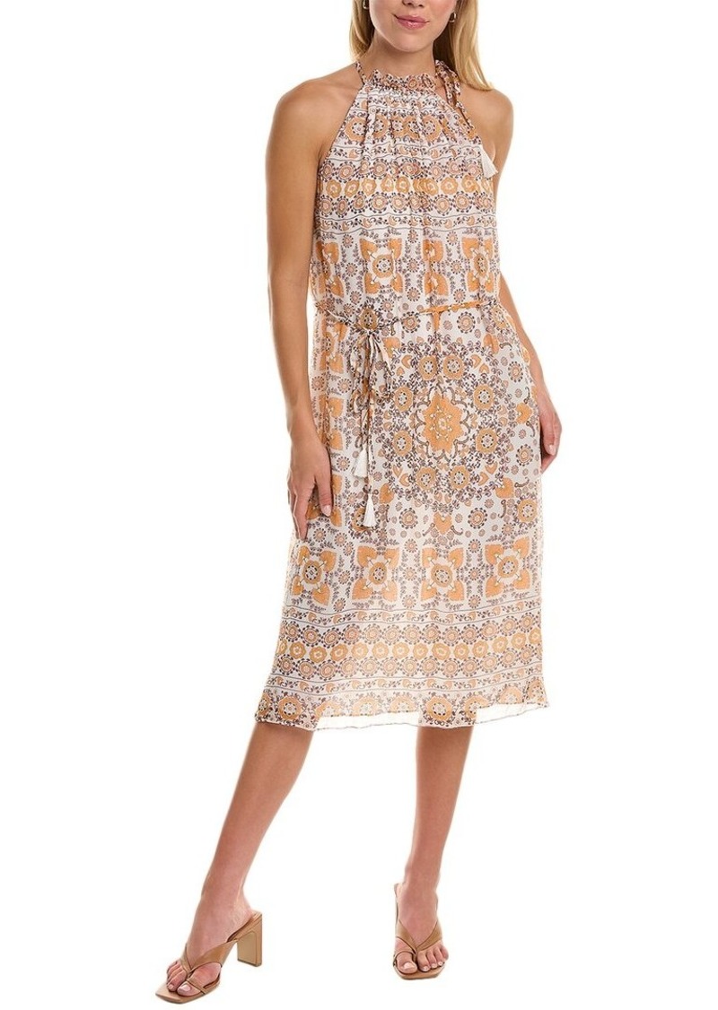 Joie Halter Silk Midi Dress