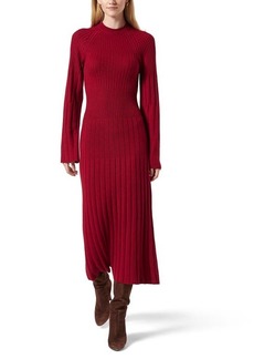 Joie Hazelton Long Sleeve Wool Midi Sweater Dress in Deepp Bossa Nova at Nordstrom