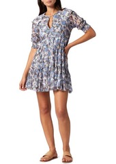 Joie Laura Floral Tiered Silk Minidress