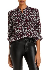 Joie Myella Floral Puff Sleeve Silk Top 