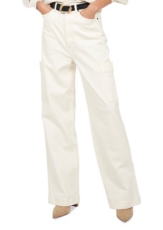 Joie Ophilia Cargo Jeans in Pearled Ivory